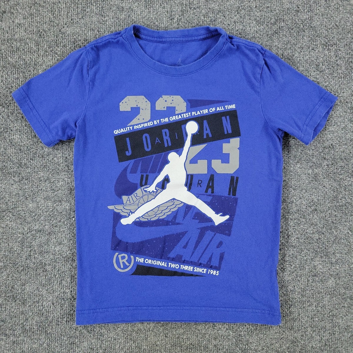 【Jordan】Jumpman グラフィック ロゴ 半袖 Tシャツ / 送料無料 Jordan Shirt Boy's Small Blue Jumpman Logo Graphic Tee Crew