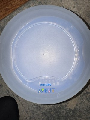 Philips AVENT Microwave Steam Baby Bottle Sterilizer w/Removable Tray Blue