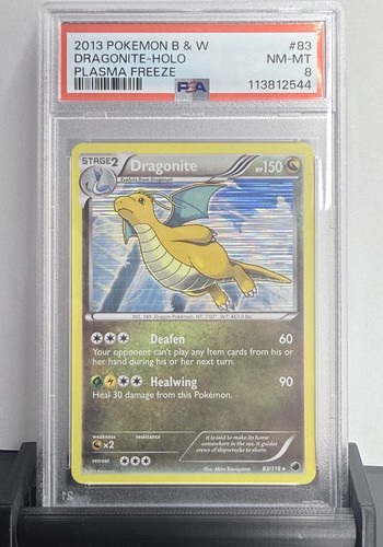 Dragonite graded PSA 8 for sale on eBay