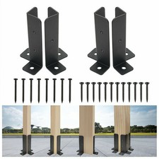 4/8 PCS Metal Bolt Down Post Supports Adjustable Deck Post Anchor Brackets