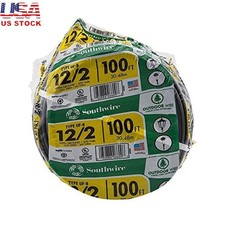 12AWG 2Conductor UF Outdoor Direct Burial Wire 100ft Sunlight Moisture Resistant