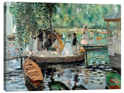Leinwandbild La Grenouillere - Pierre-Auguste Renoir