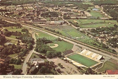 Kalamazoo Michigan USA Western Michigan University aerial view