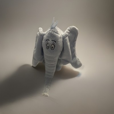 Dr Seuss Plush Horton Hatches The Egg Light Blue Elephant 10'' EUC Kohl s Cares