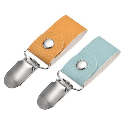 Hutklammern für Reise, 2 Stück Reiseklammern Hut Begleiter (blau, orange)