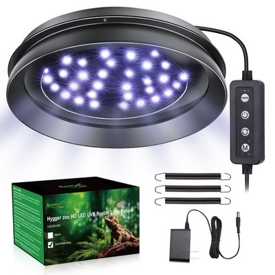 UVB Light for Reptiles with Dimming, LED UVB Light Bulb Fixture for Bearded D...