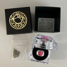 Revolutionary Girl Utena Rose Engraving Ring Silver Chain Case With Box