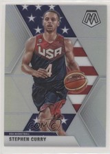2019-20 Panini Mosaic USA Basketball Silver Prizm Stephen Curry #260 no9