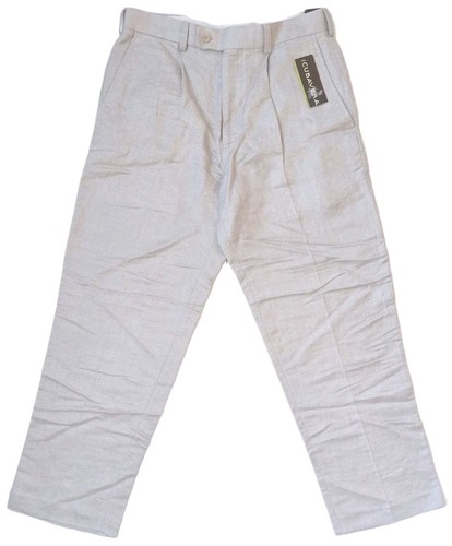 Cubavera New Mens Natural Linen Chino Pants Size 30 Waist $70 Retail - Picture 3 of 4