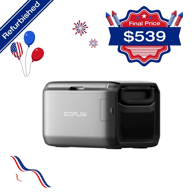 EcoFlow GLACIER Classic 35L Portable Fridge Freezer 43H Cooling Car Refrigerator