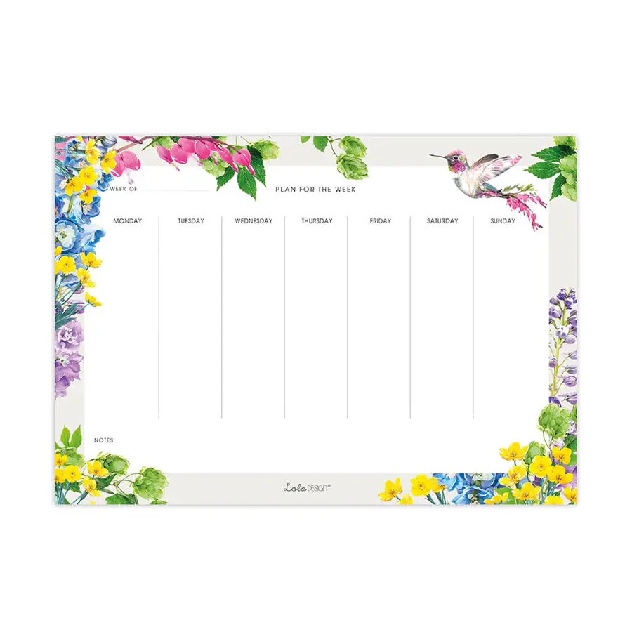 Lola Design Hummingbird A4 Weekly Planner