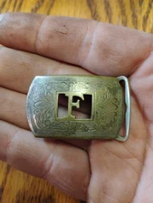 Vintage Hickok Sterling Deposit Small Belt Buckle