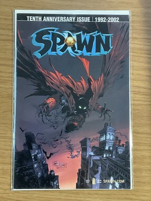 Spawn Comic Book 117 Image 10th Anniversary 2002 Capullo McFarlane Cover  