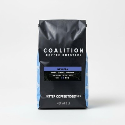 Coalition Coffee Roasters New Era Espresso Beans, 5 lb, Medium Roast