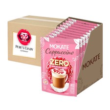 10er Pack MOKATE Cappuccino ZERO Himbeere & Kokos - Ohne Zuckerzusatz 10x20g
