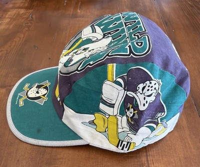 Vintage Anaheim Mighty Ducks 90s WILD WING Logo 7 Painter Cap Hat