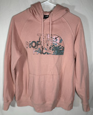 Sudadera con capucha de manga larga The North Face camuflada media cúpula rosa pequeña