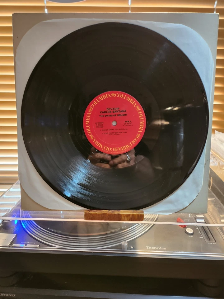 Devadip Carlos Santana, The Swing Of Delight, 1980 1st Columbia Dbl Lp., VG+/VG+ - Image 4 of 4