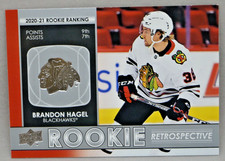 2021-22 Upper Deck Series 1 - Rookie Retrospective Brandon Hagel #RR-16 Chicago