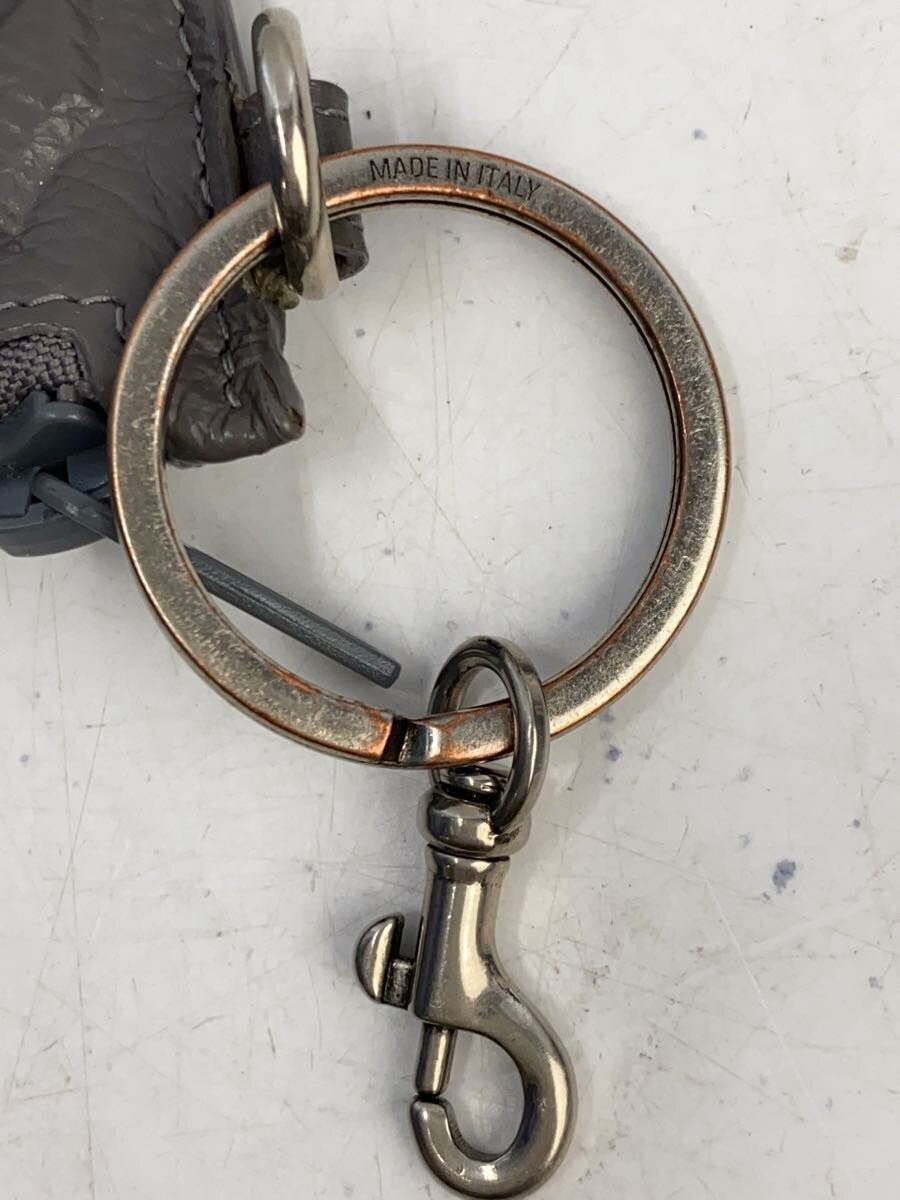 BALENCIAGA Men's Leather Card Case, Gray thumbnail 5