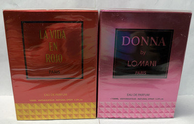DONNA AND LA VIDA EN ROJO BY LOMANI PARIS FOR WOMAN EAU DE PARFUM 3.3 OZ SPRAY