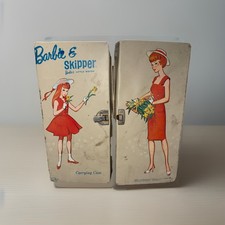 VINTAGE 1964 Skipper Barbie's Little Sister 2 Dolls Carrying Case