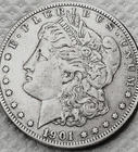 1901 O Morgan Silver Dollar United States Coin New Orleans