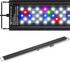 SEAOURA Led Aquarium Light for Plants-Full Spectrum Fish Tank Light with Timer