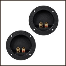 4-1/8" Binding Post or Banana Plug terminal cups for speaker box pair 