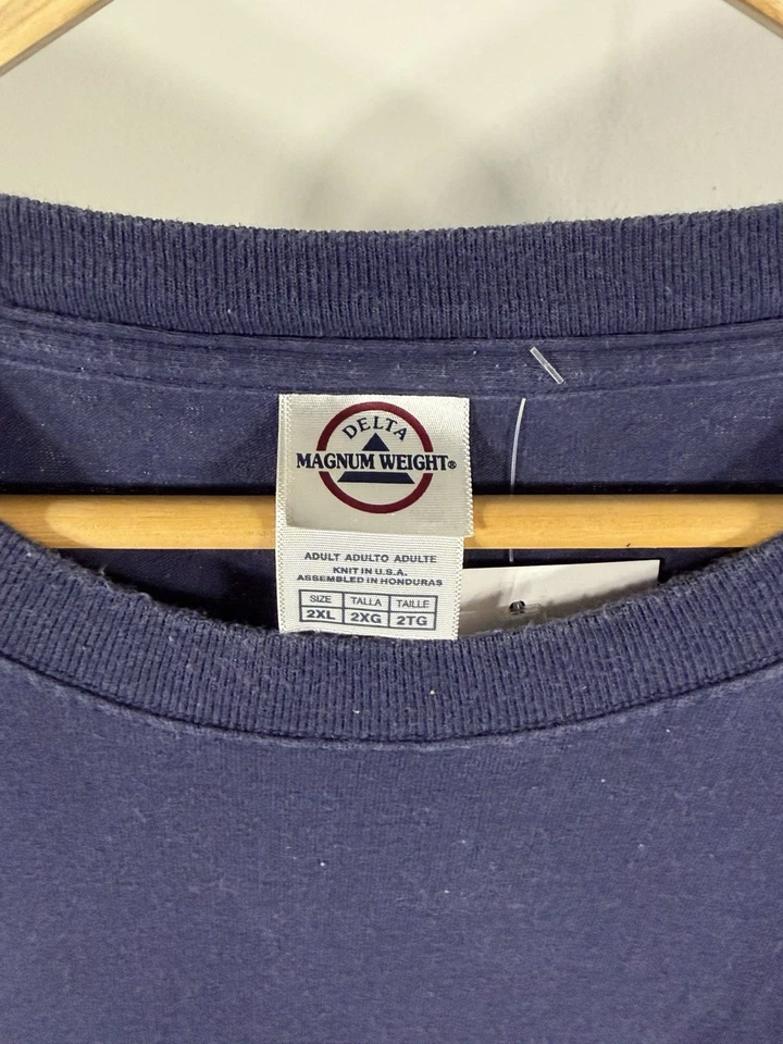 Camiseta vintage Y2K "Déjame dejarlo todo y trabaja en tu problema" XXL diciendo Foto 3 de 3