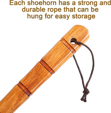Premium Wooden Shoe Horn, 1 PCS Shoehorns Durable, 13" Long Handle Shoe Horns...