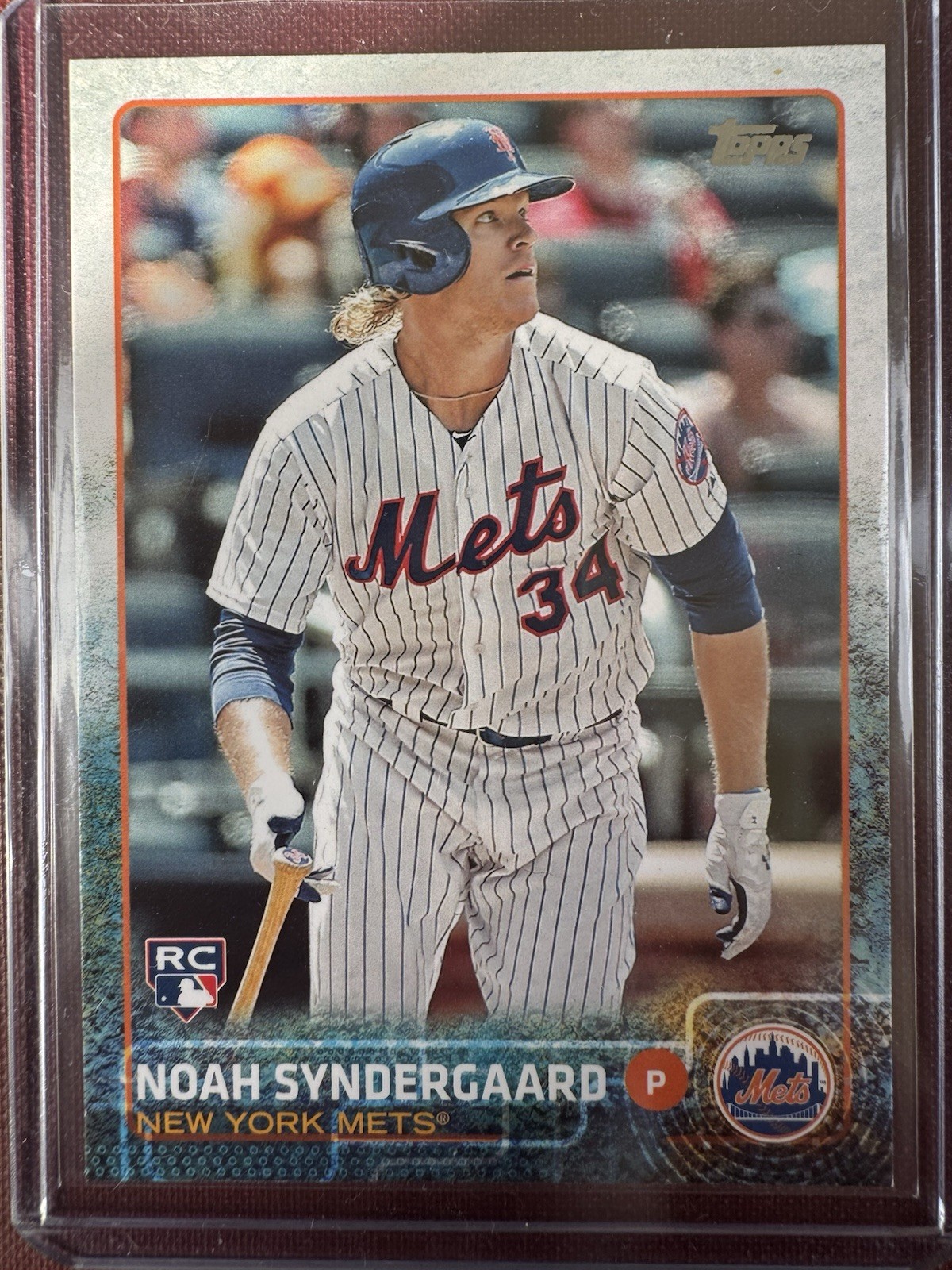 2015 Topps Update Series  SP Photo Variation Noah Syndergaard US157 Batting (RC)