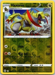 Haxorus 112/172 Reverse Holo Rare Brilliant Stars