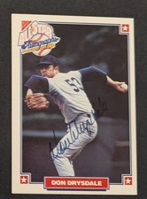 1993 Nabisco Don Drysdale, Dodgers - On-Card Autograph - tough SP  SHIPS FREE US