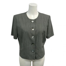 DIOR/ChristianDior Gray Black Women's Jacket