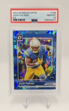 2024 Donruss Optic Josh Palmer Ice /15 PSA 10 GEM MINT Rare SSP Chargers Rare 🔥
