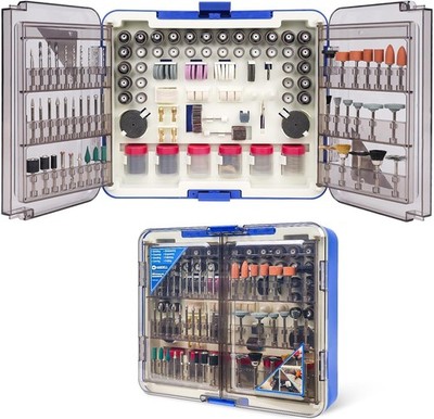 508-Pc Rotary Tool Accessories Set Fits Dremel Bits Sanding Drilling
