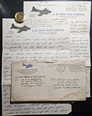 Fort Myers FL WWII Flexible Gunnery School B-17 Flying Fortress 1944 Read Desc 