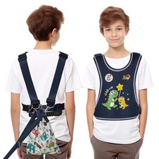 Safety Walking Harness for Big Kids Medium For Height 3'9" - 5'3", Navy Blue