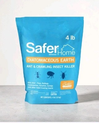 Safer Brand Diatomaceous Earth Ready To Use Ant & Crawling Insect Killer 4lb bag