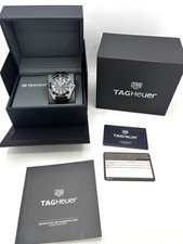 TAG Heuer WAY101A Aquaracer 43 mm Steel Black Dial Rubber Quartz Men's Watch 7
