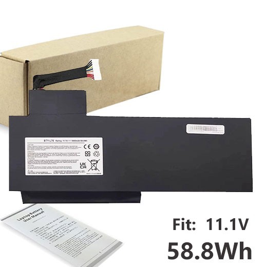 Batterie BTY-L76 pour MSI GS70 2PE 11.1V 58.8Wh Li-ion Noir