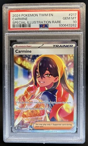 2024 Pokemon Twilight Masquerade Carmine #217/167 PSA 10 GEM MINT