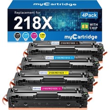 Toner Cartridges 218X 4 Pack HP LaserJet Pro MFP 3301fdw Black Cyan Yellow 218A