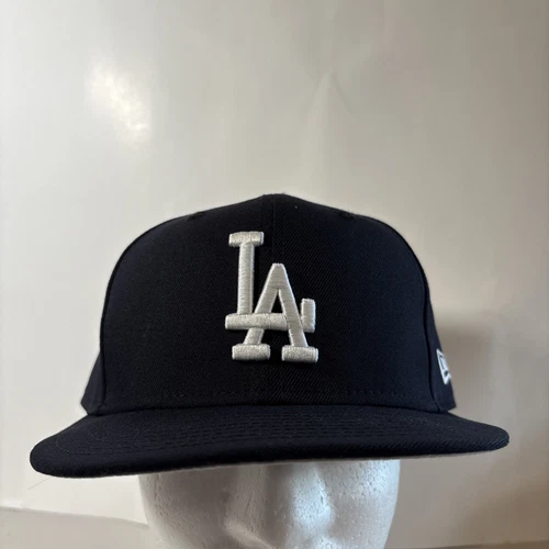 New Era 59FIFTY Los Angeles Dodgers Navy Blue MLB Fitted Hat NEW 7 1/2