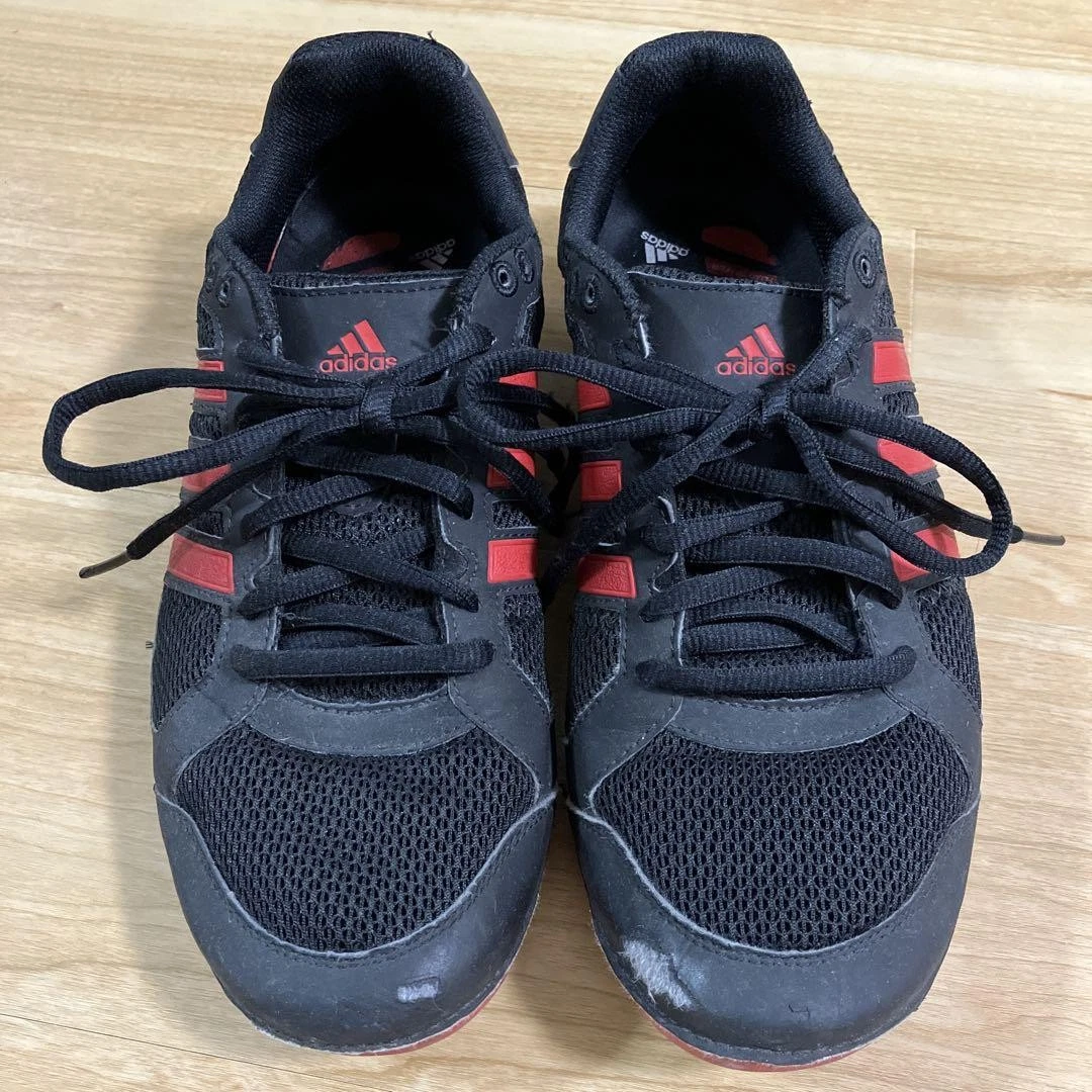 Adidas Sneakers Uomo Maglia Nero Rosso Taglia 8 US Usate Con Usura