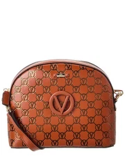 Valentino By Mario Valentino Diana Monogram Leather Crossbody Women's Brown