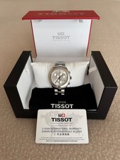 Tissot PR100 unisex sport chronograph watch, 38mm , silver dial, steel bracelet