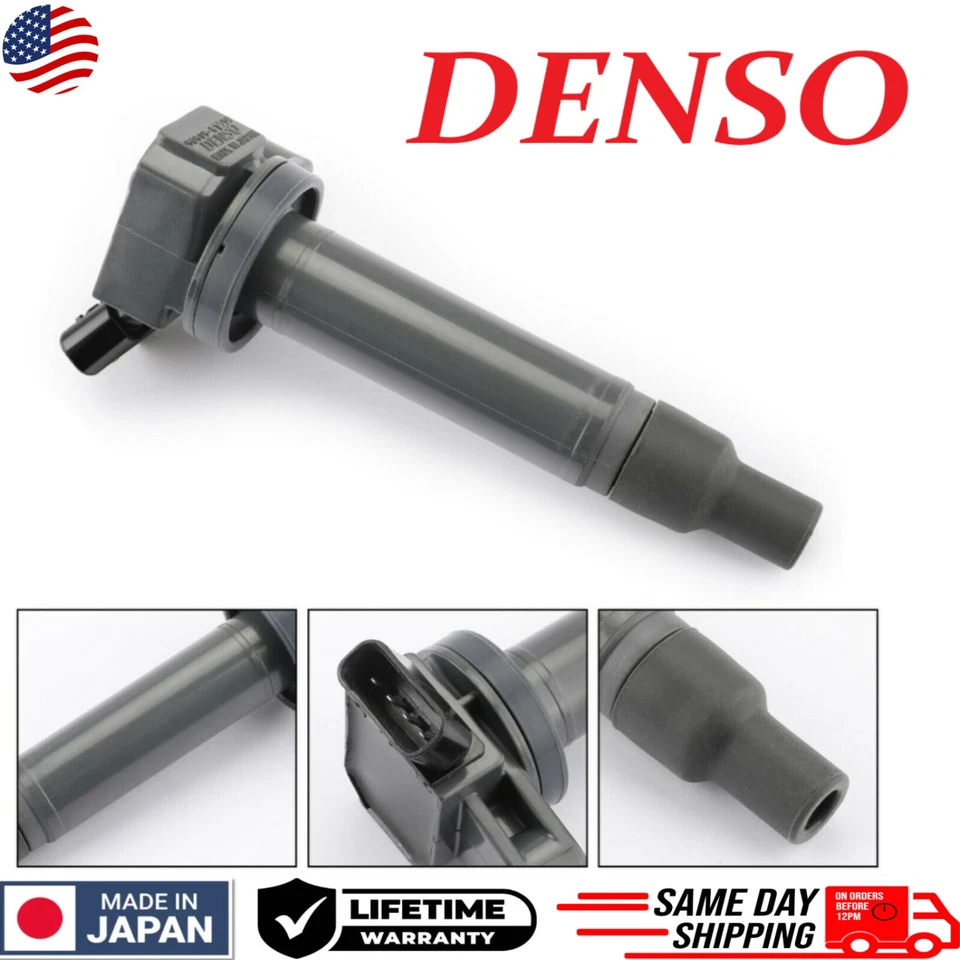 GENUINE DENSO Ignition Coils For 1998-2009 Toyota & Lexus 4.3L 4.7L, 90919-02230 - Image 4 of 4
