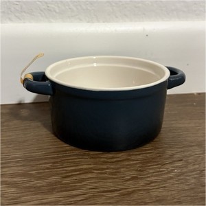 Crock-Pot Blue ceramic cocotte ramekin mini pot 
